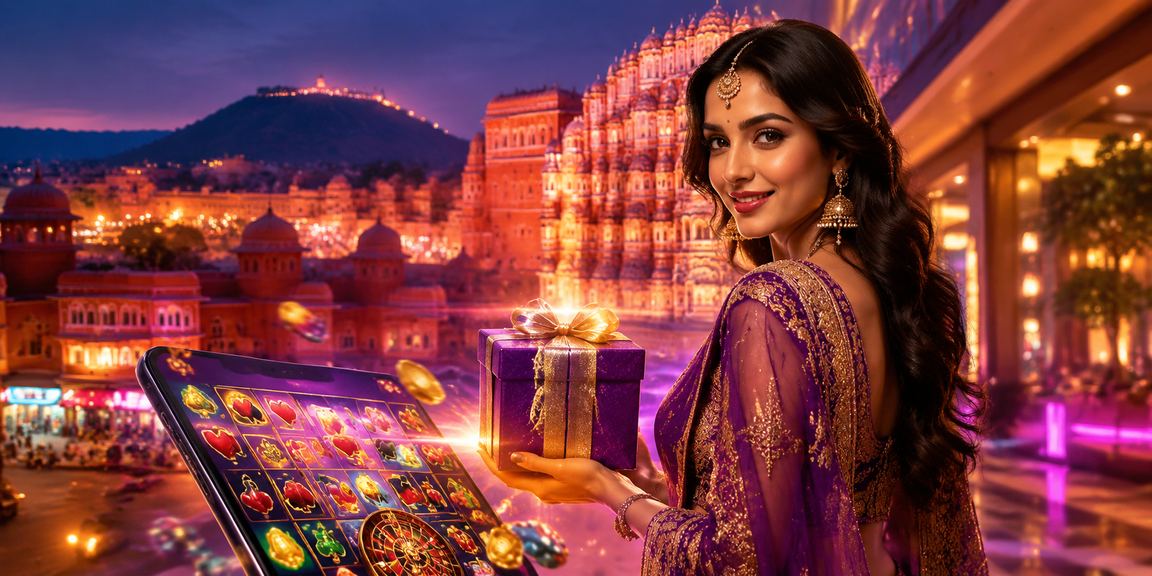 Gaming app interface shown on mobile in Jaipur